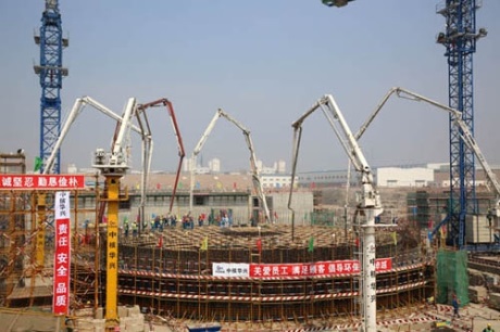 Hongyanhe 5 first concrete - 460 (CNEC)